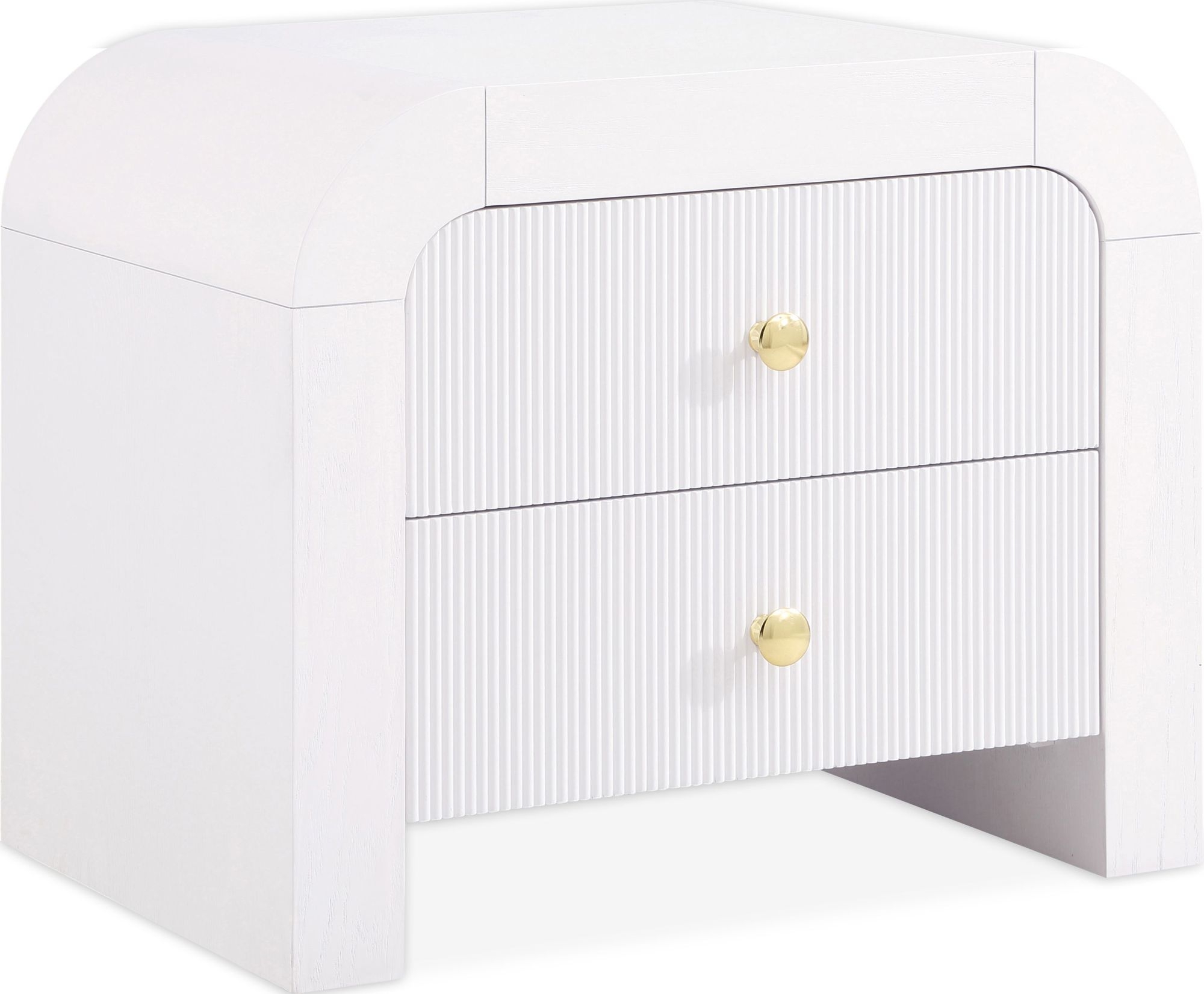Artisto 2-Drawer Wood Veneer Nightstand