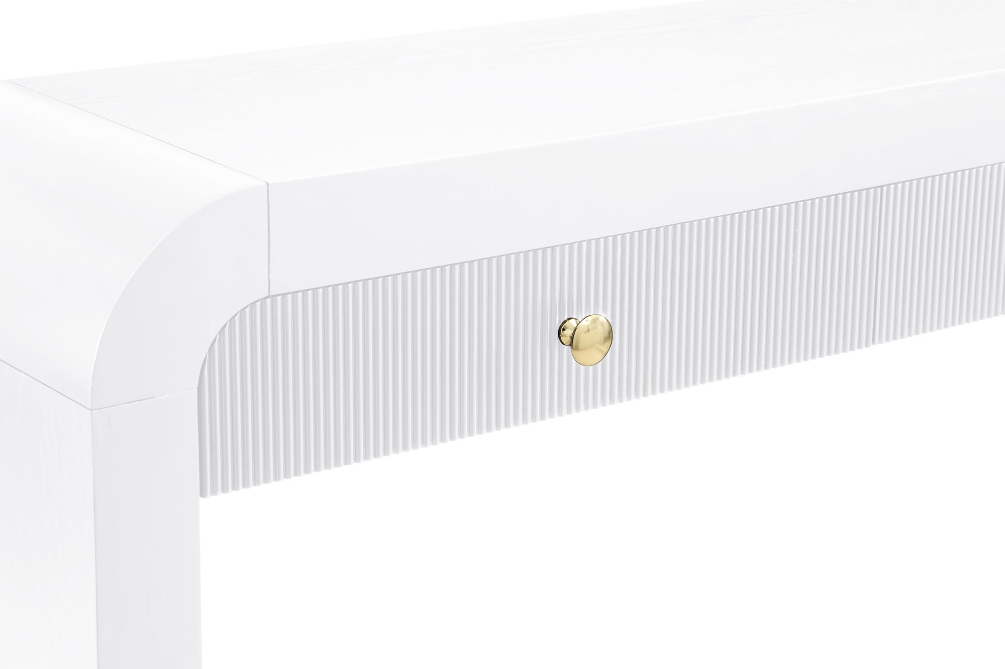Artisto 54" Rectangular 2-Drawer Ash Wood Veneer Console Table