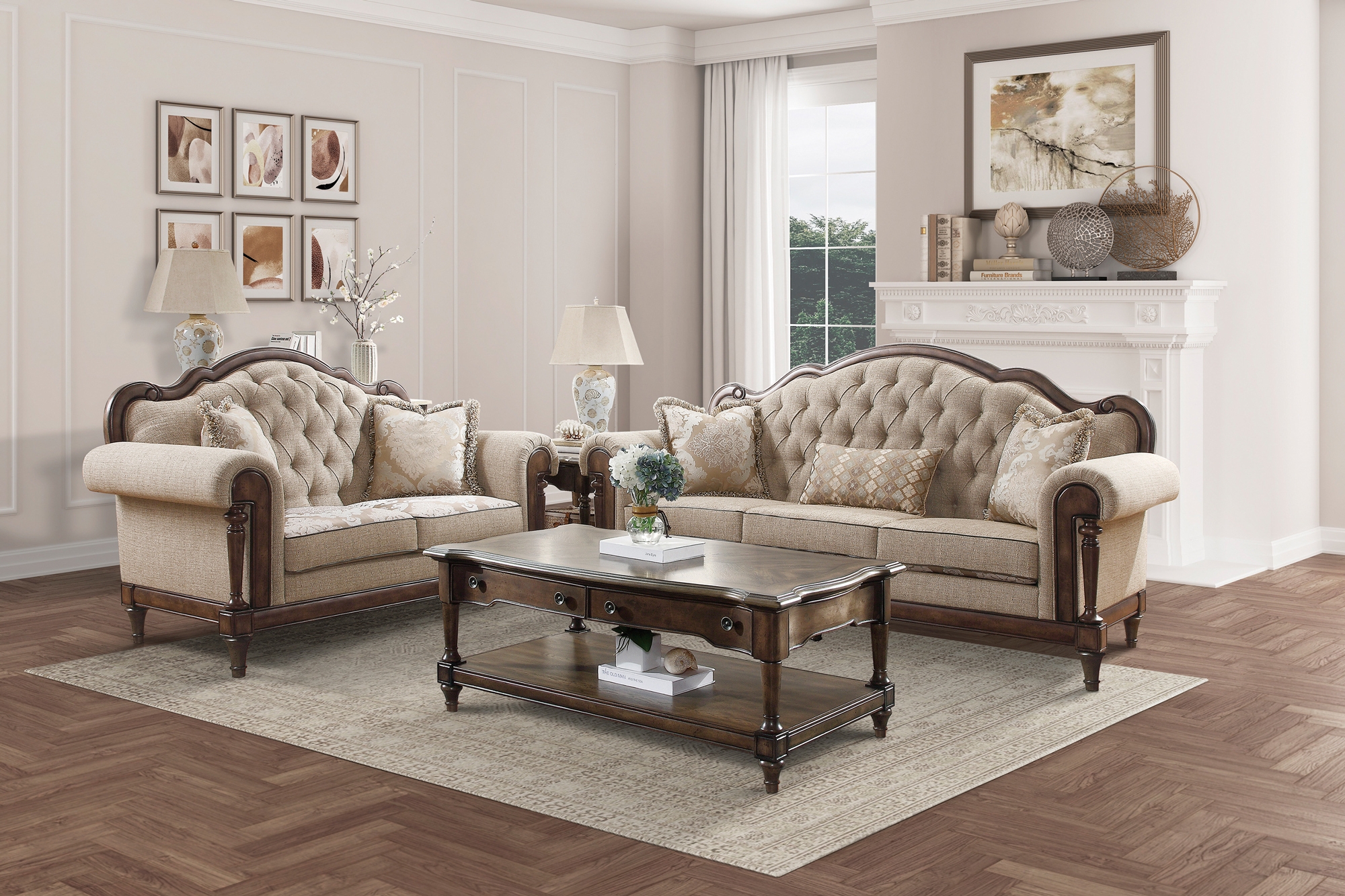 Heath Court  Fabric Living Room Set