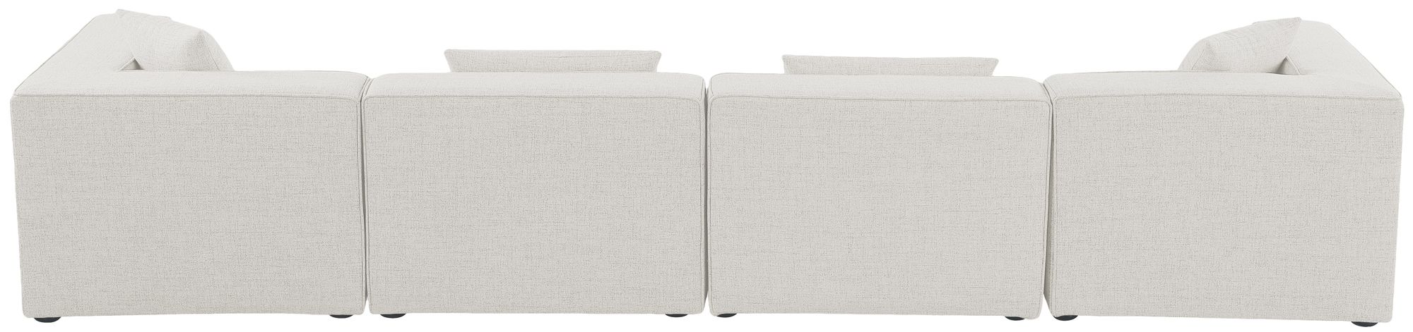 Cube 144" Linen Fabric Modular Sofa