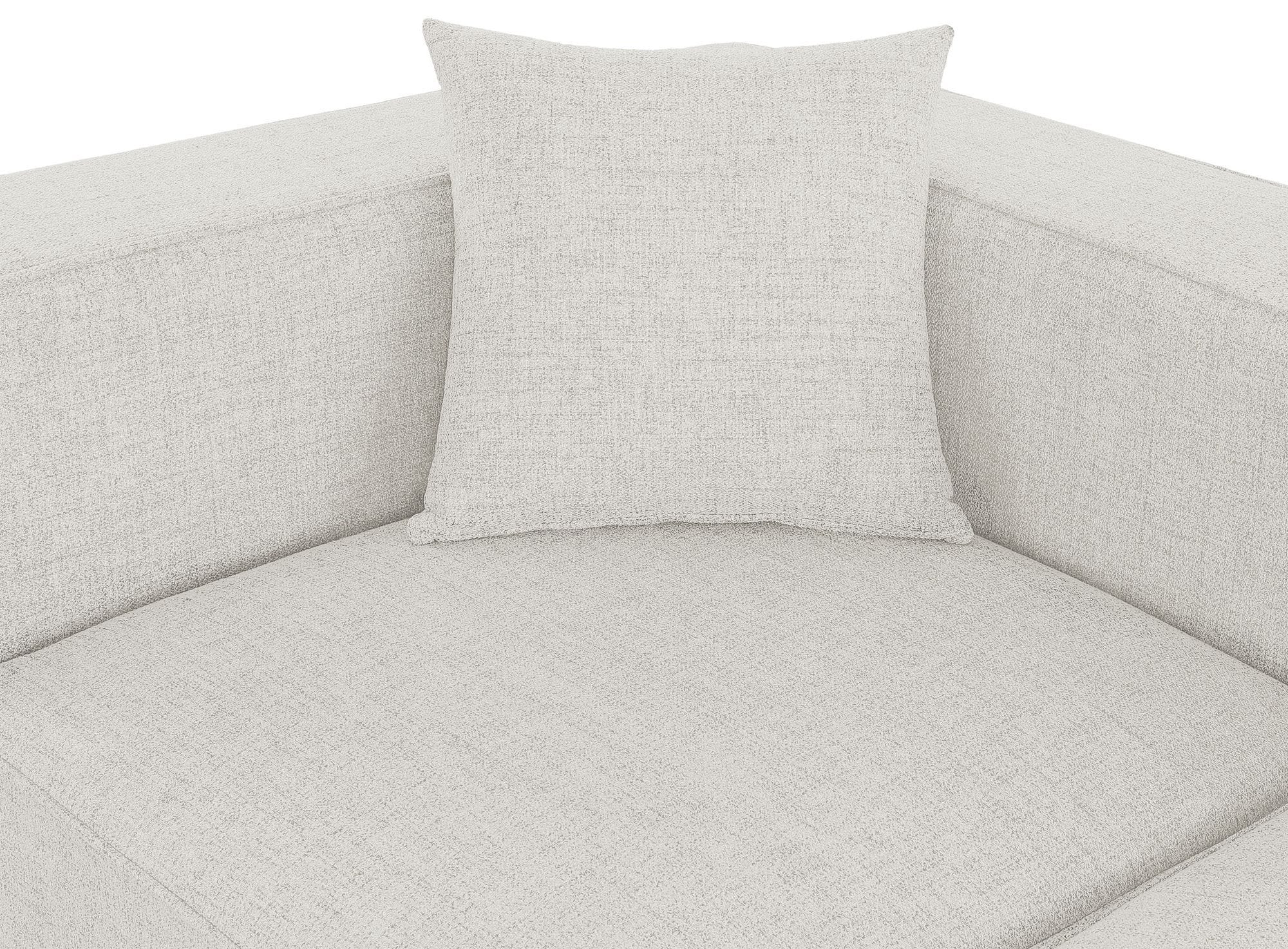 Cube 144" Linen Fabric Modular Sofa