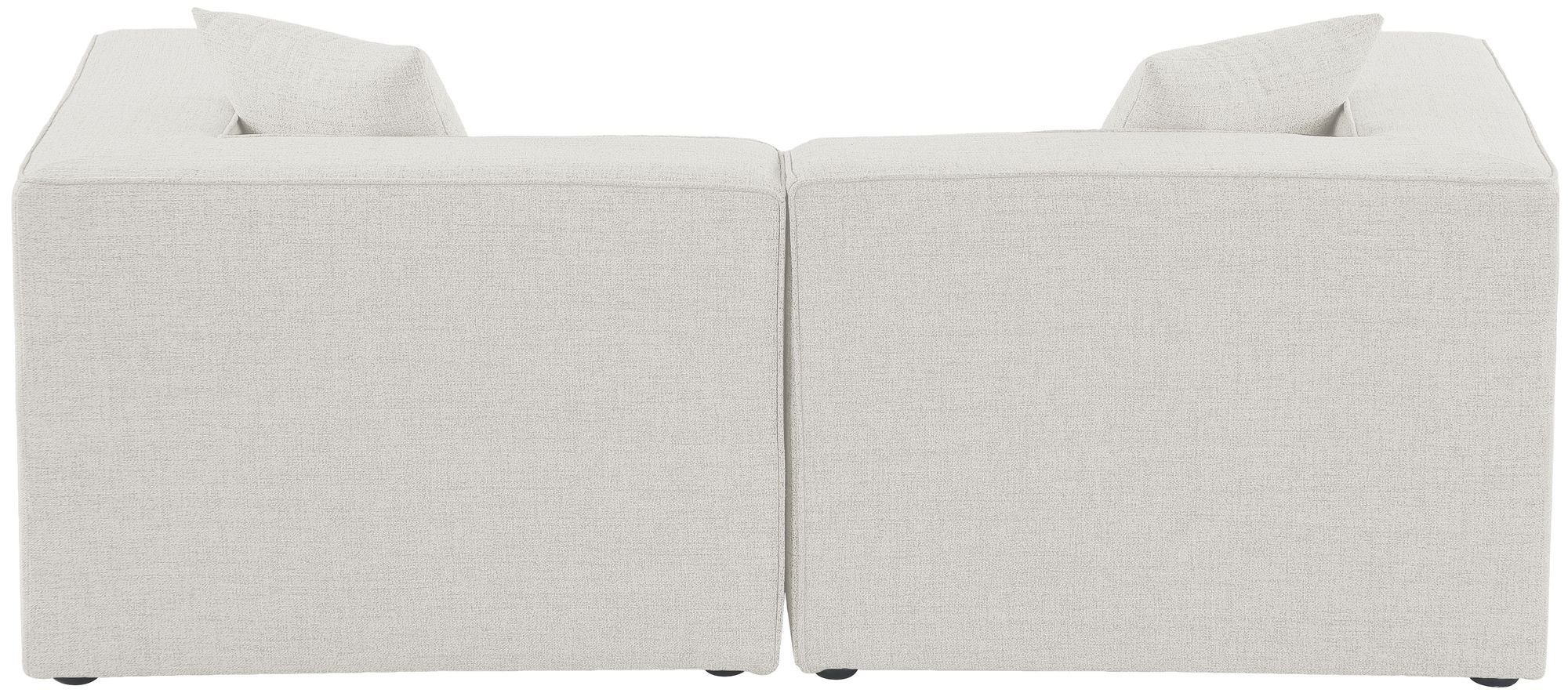 Cube 72" Linen Fabric Modular Sofa