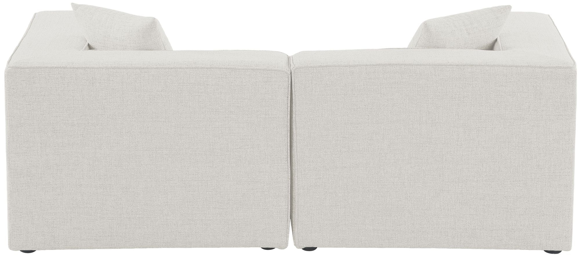 Cube 72" Linen Fabric Modular Sofa