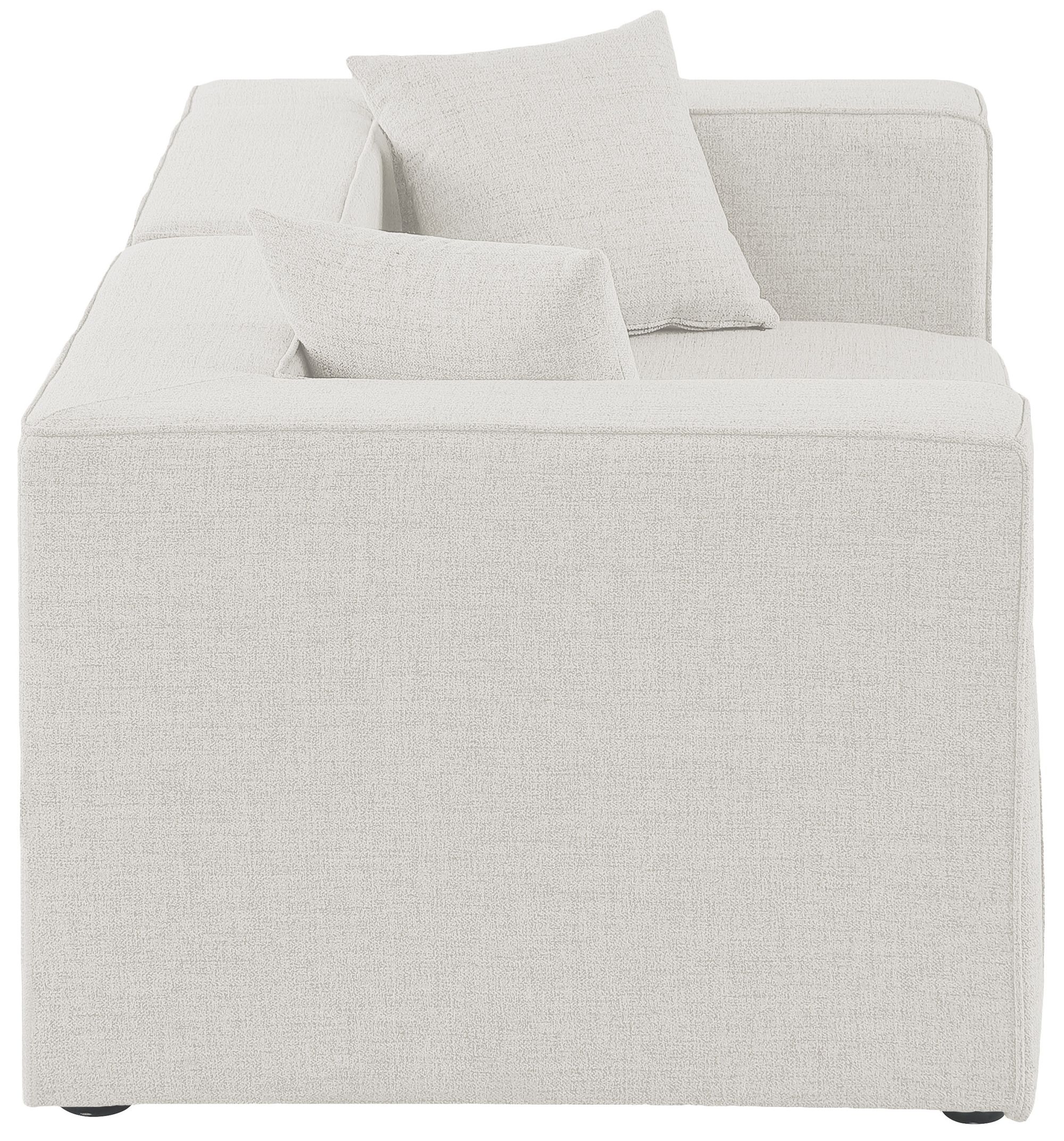 Cube 72" Linen Fabric Modular Sofa