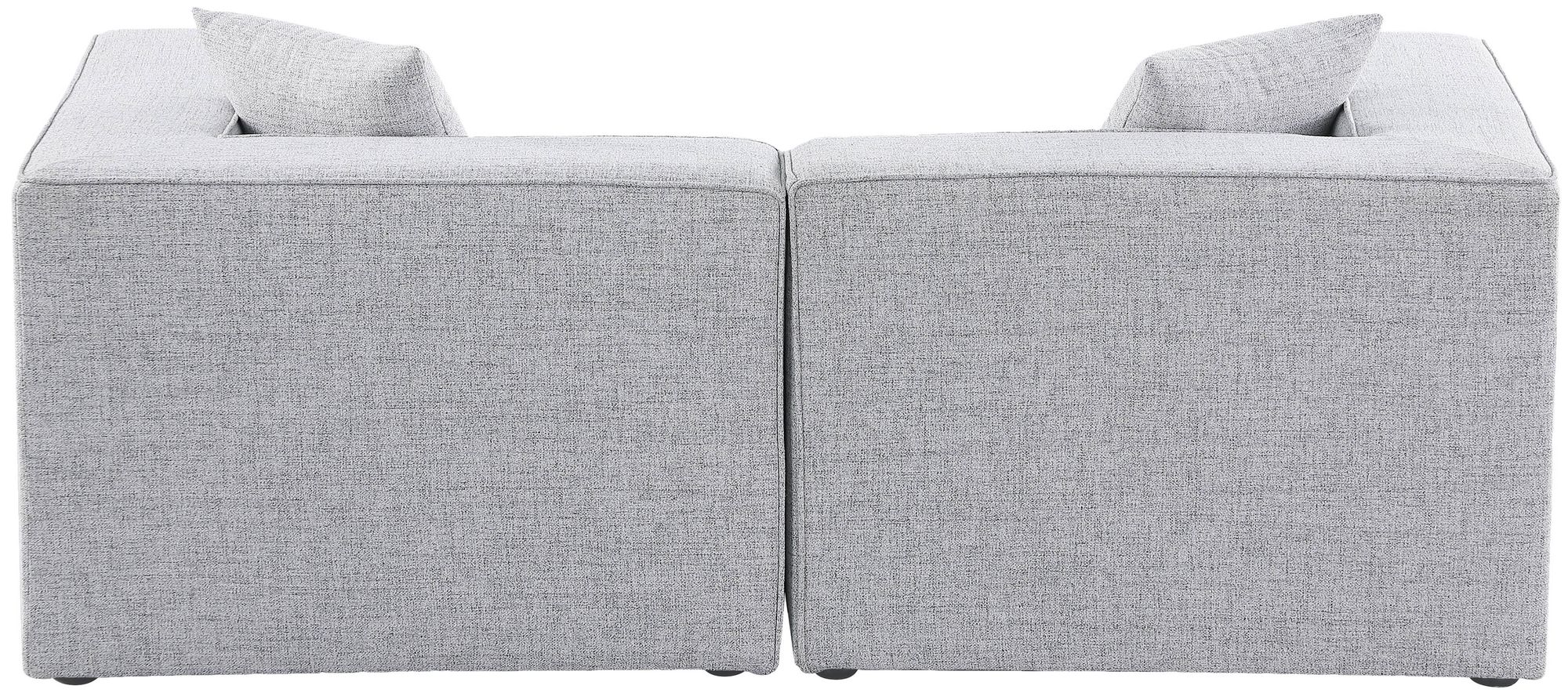 Cube 72" Linen Fabric Modular Sofa