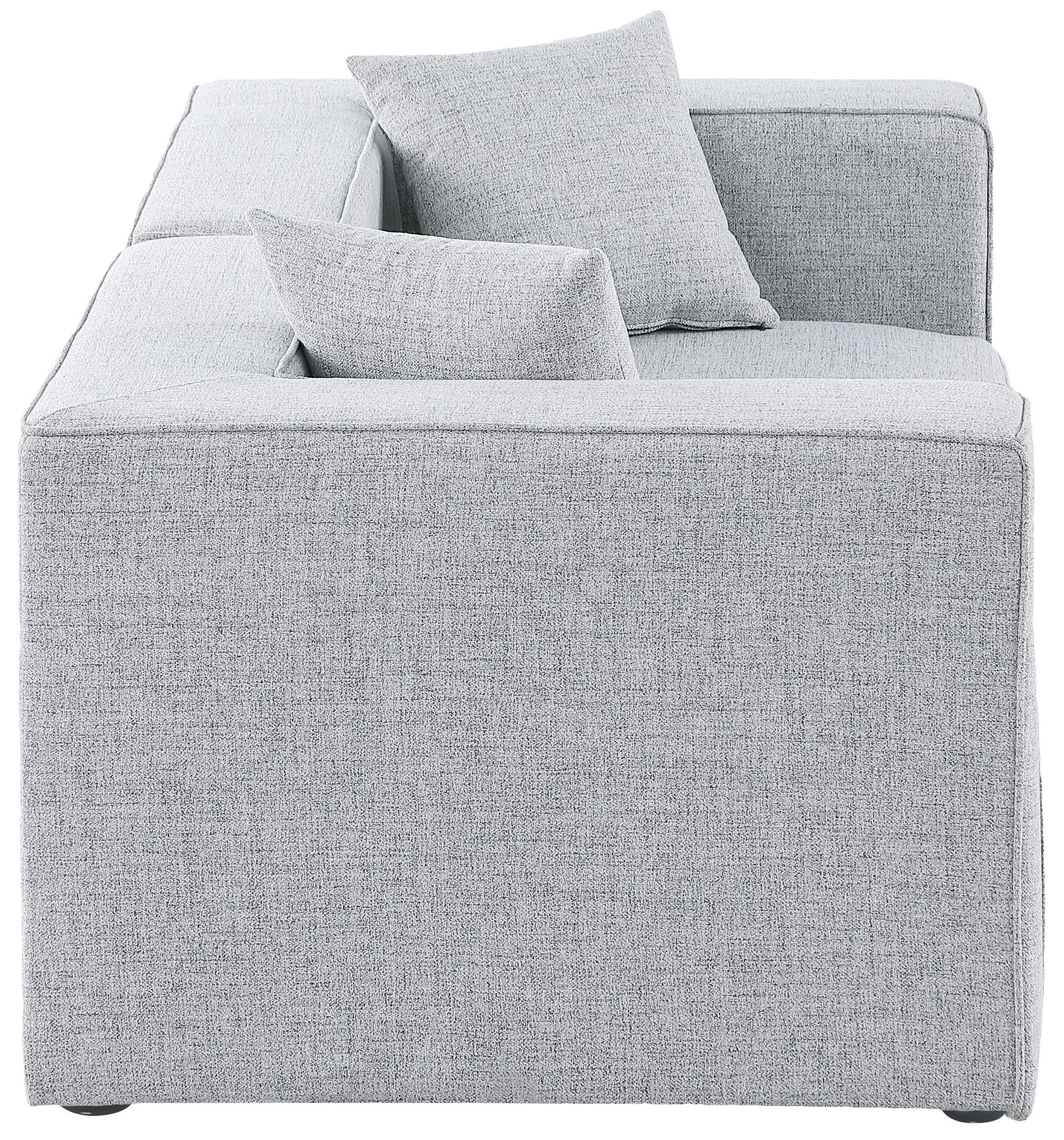 Cube 72" Linen Fabric Modular Sofa