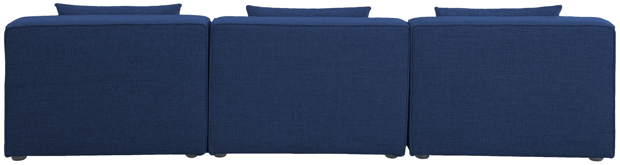 Cube 108" Linen Fabric Modular Armless Sofa
