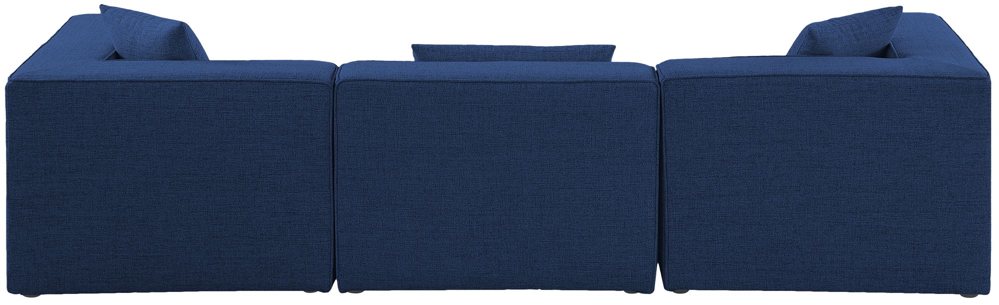 Cube 108" Linen Fabric Modular Sofa