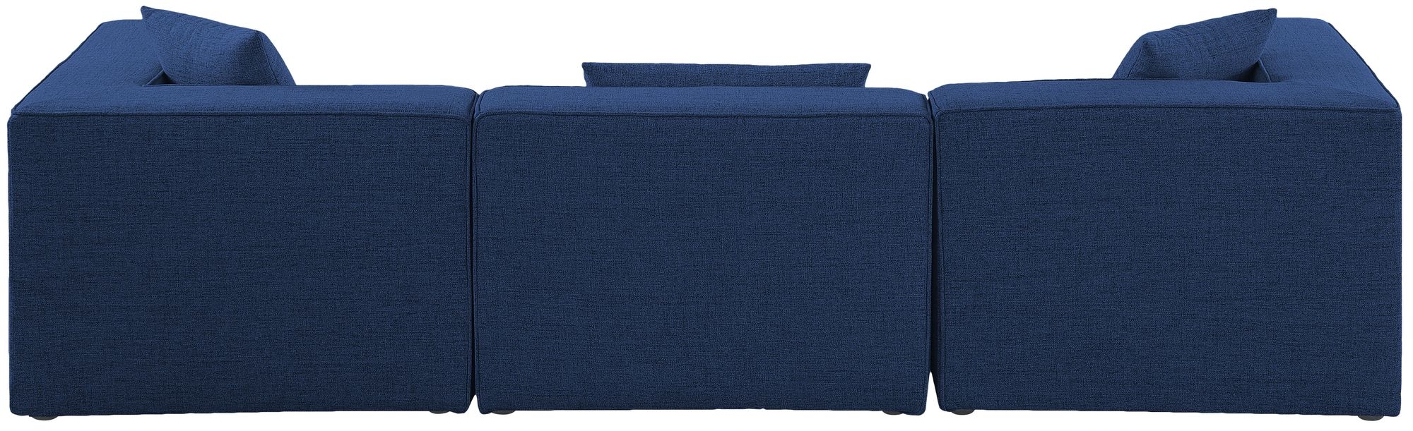 Cube 108" Linen Fabric Modular Sofa