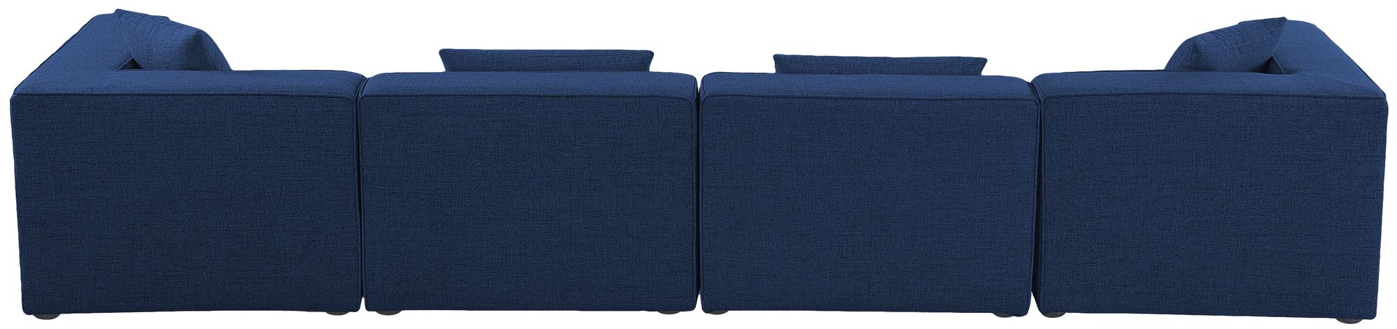 Cube 144" Linen Fabric Modular Sofa