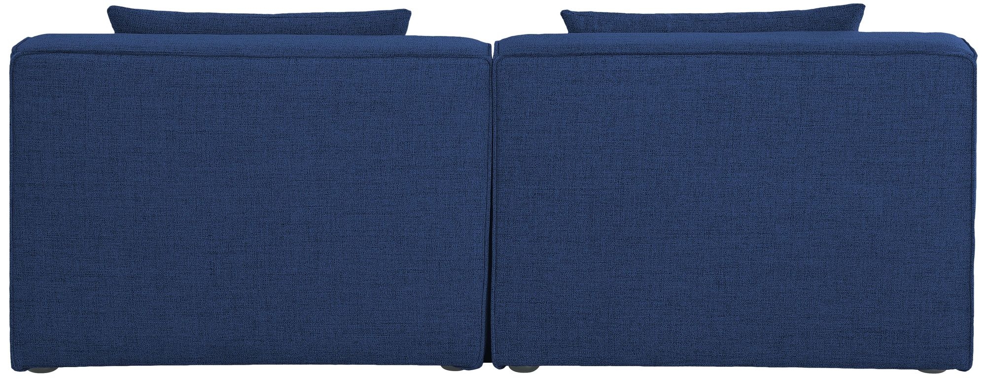 Cube 72" Linen Fabric Modular Armless Sofa