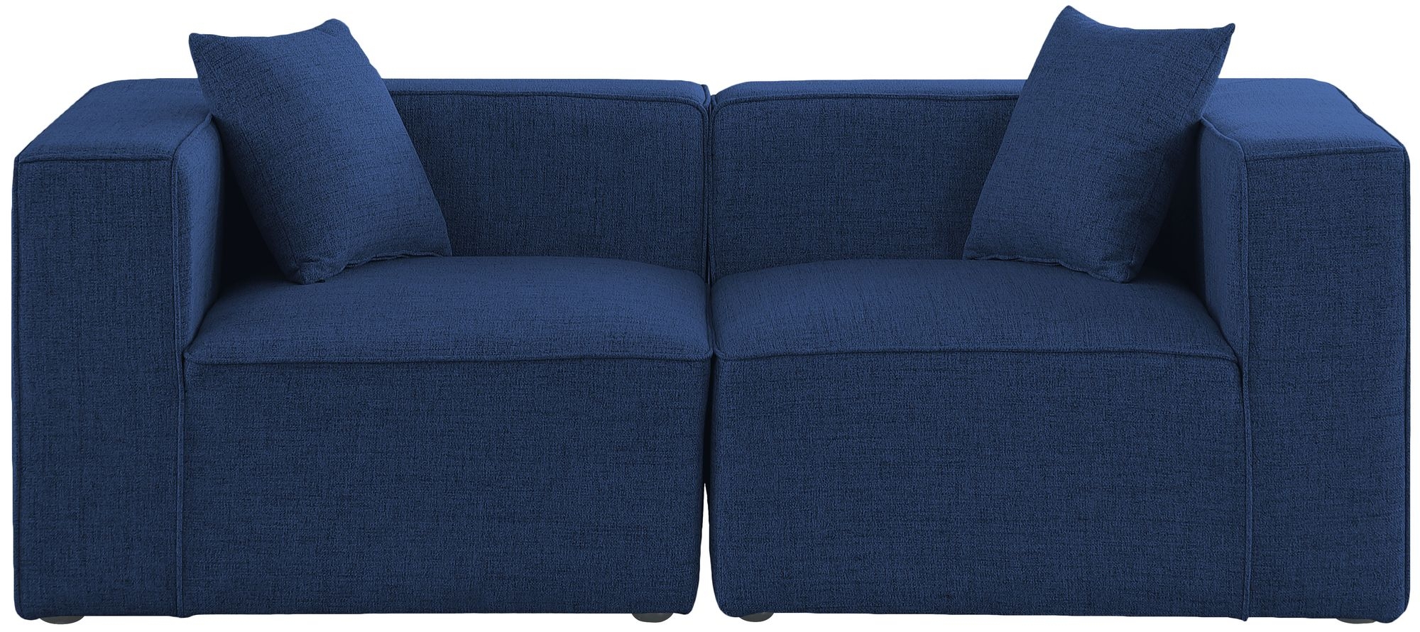 Cube 72" Linen Fabric Modular Sofa