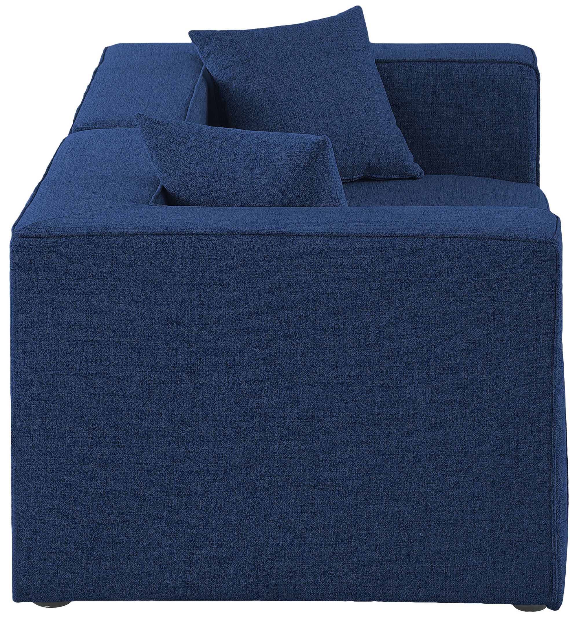 Cube 72" Linen Fabric Modular Sofa