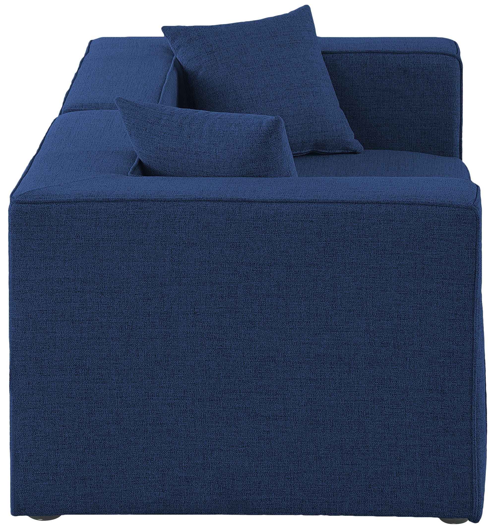Cube 72" Linen Fabric Modular Sofa