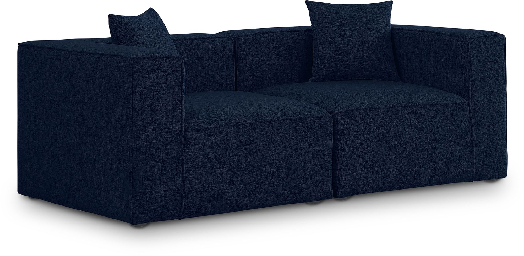Cube 72" Linen Fabric Modular Sofa