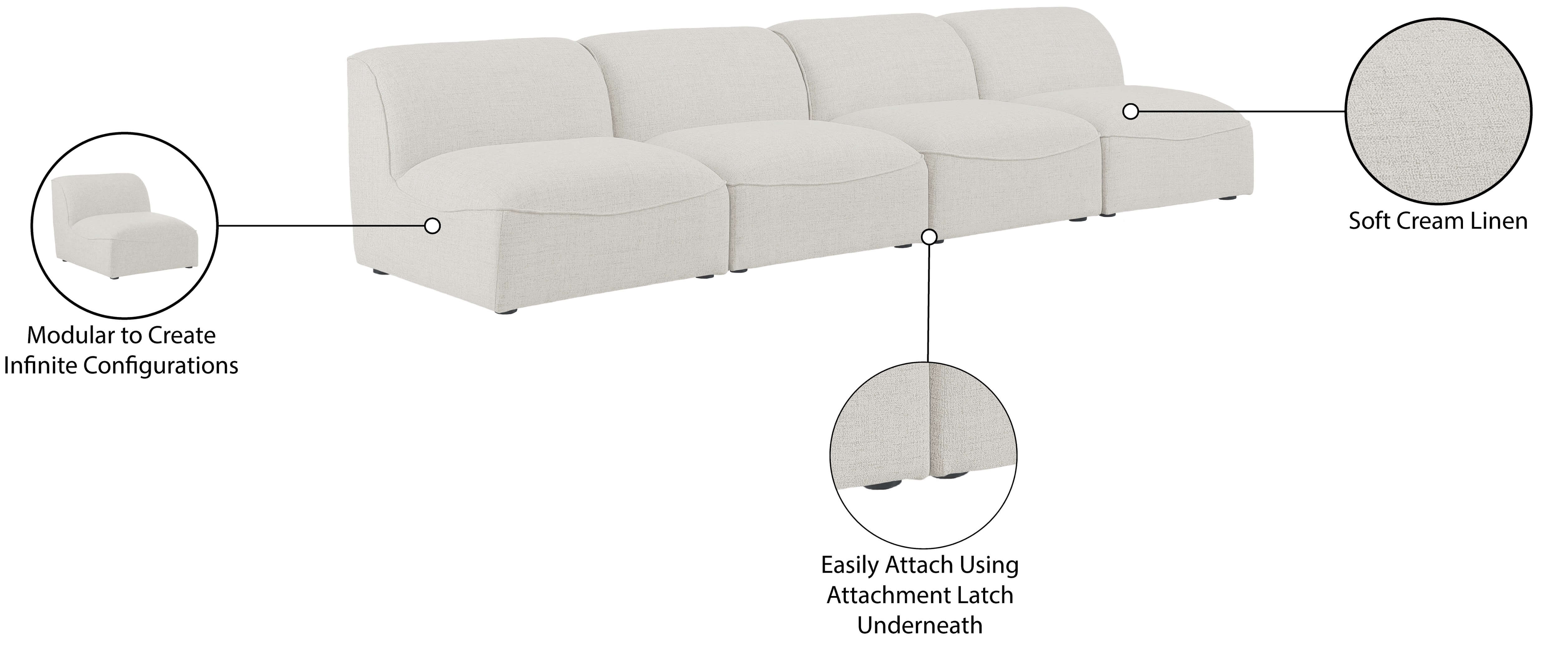 Miramar Modular White Sofa Information