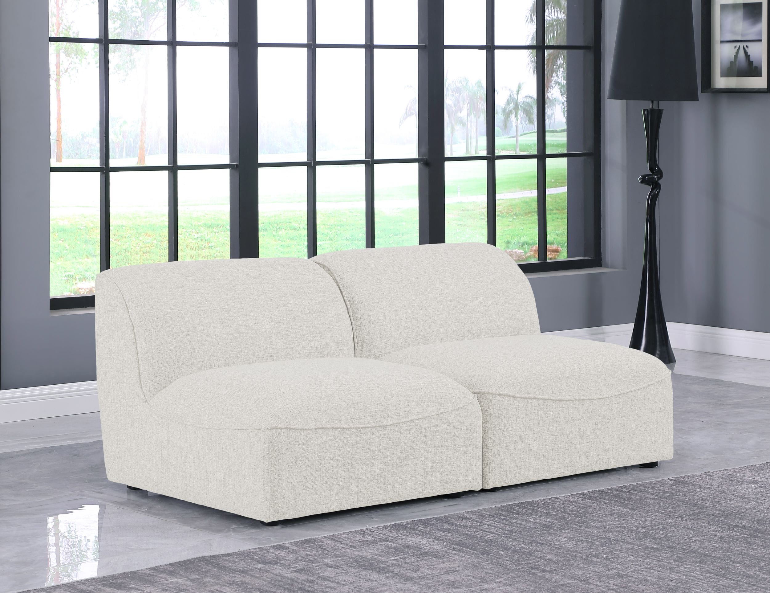 Miramar 66" Linen Modular Sofa
