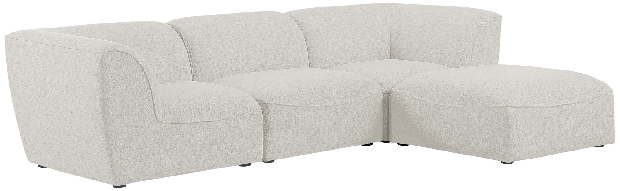 Miramar 109" 4-Piece Linen Fabric Modular Sectional Sofa