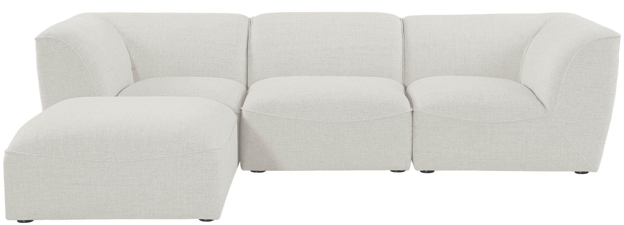 Miramar 109" 4-Piece Linen Fabric Modular Sectional Sofa