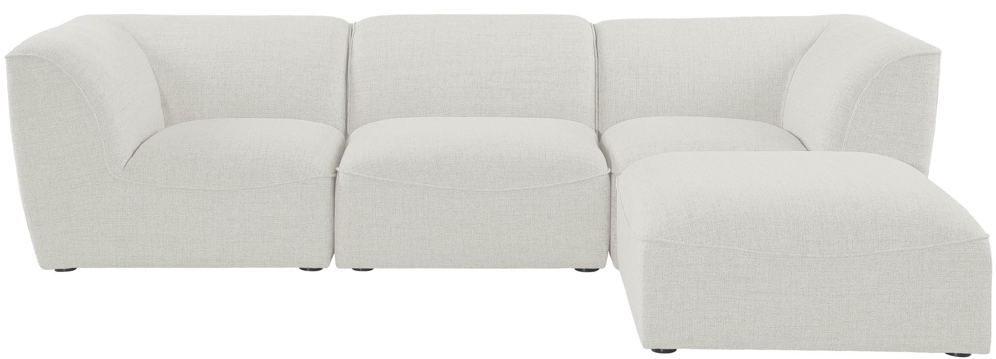Miramar 109" 4-Piece Linen Fabric Modular Sectional Sofa