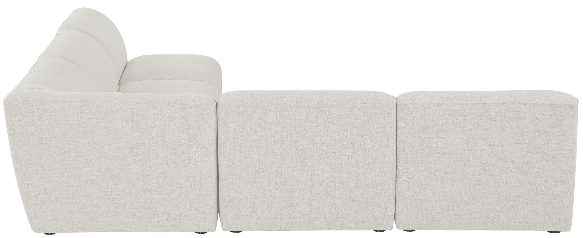 Miramar 104" 5-Piece Linen Fabric Modular Sectional Sofa