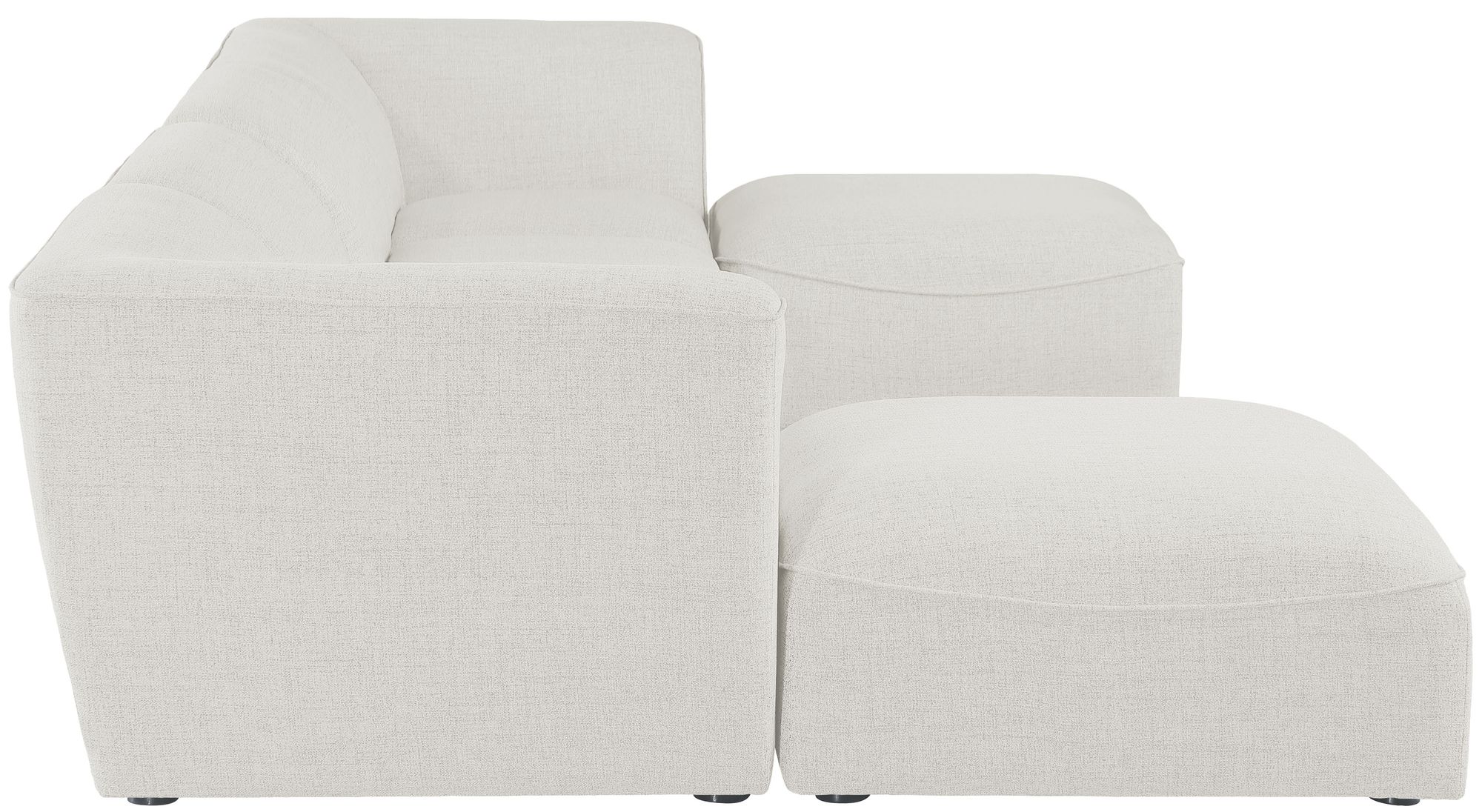 Miramar 142" 6-Piece Linen Modular U-Shape Sectional