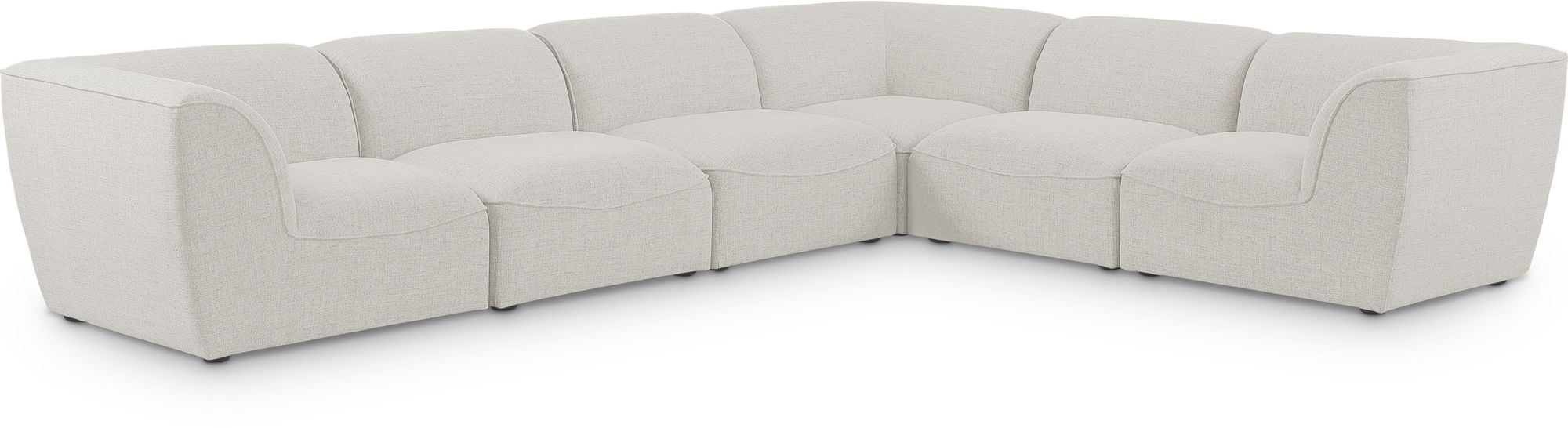 Miramar 142" 6-Piece Linen Fabric Modular Sectional Sofa