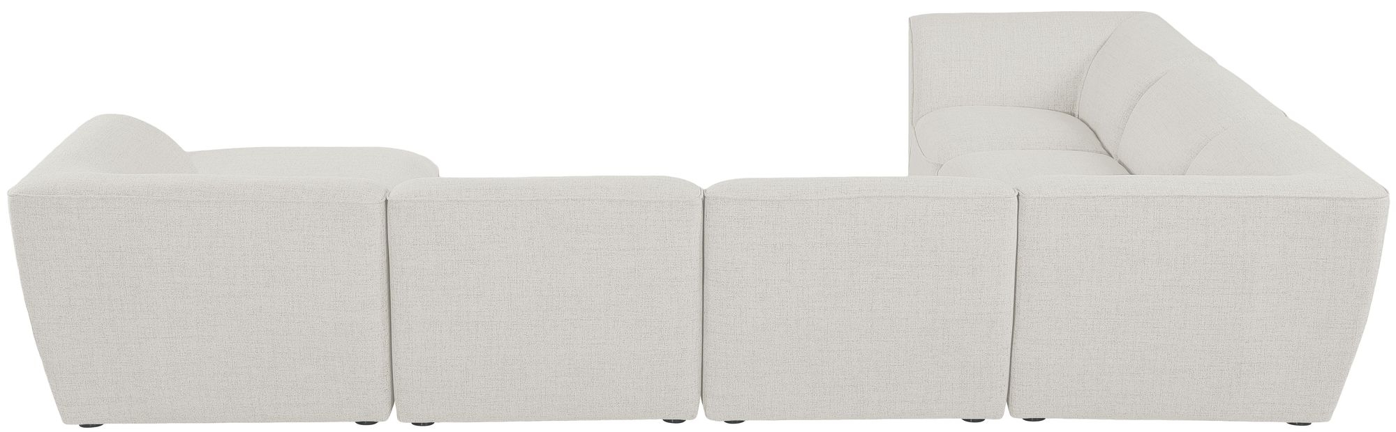 Miramar 142" 7-Piece Linen Fabric Modular Sectional Sofa