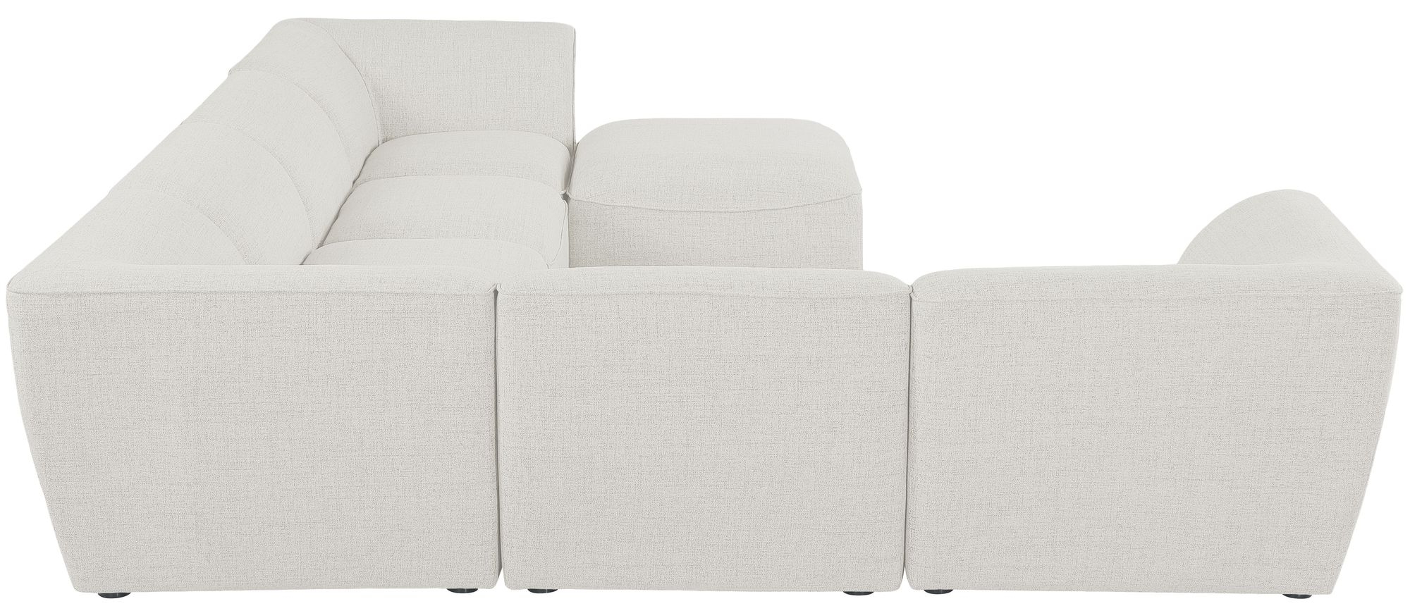 Miramar 142" 7-Piece Linen Fabric Modular Sectional Sofa
