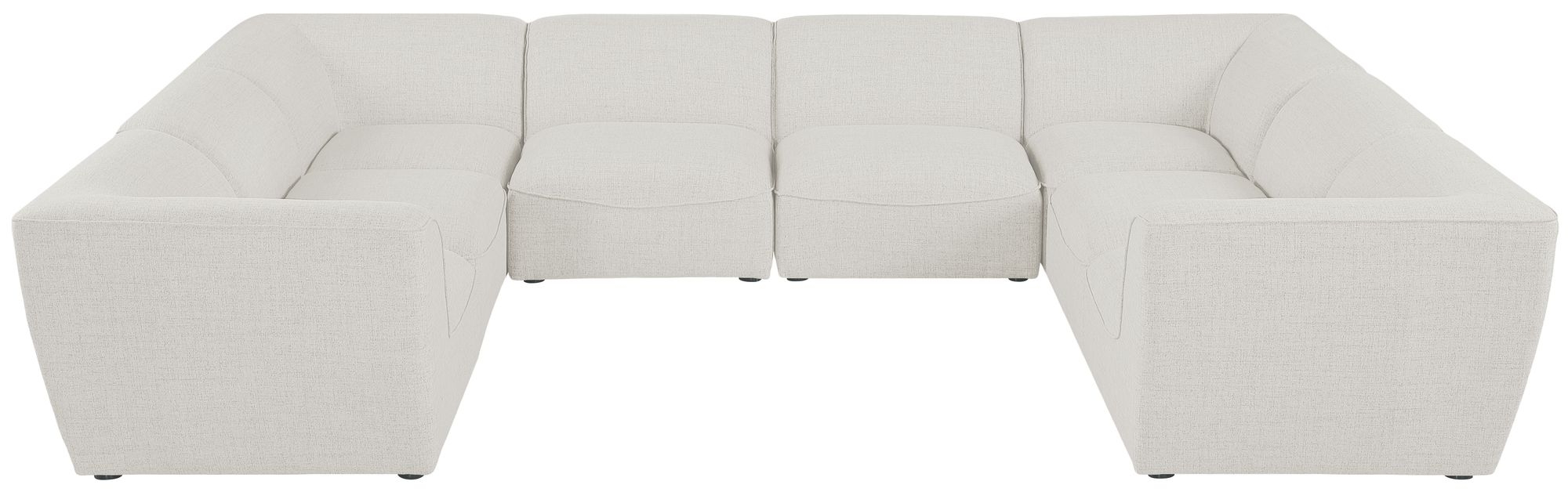 Miramar 142" 8-Piece Linen Fabric Modular Sectional Sofa