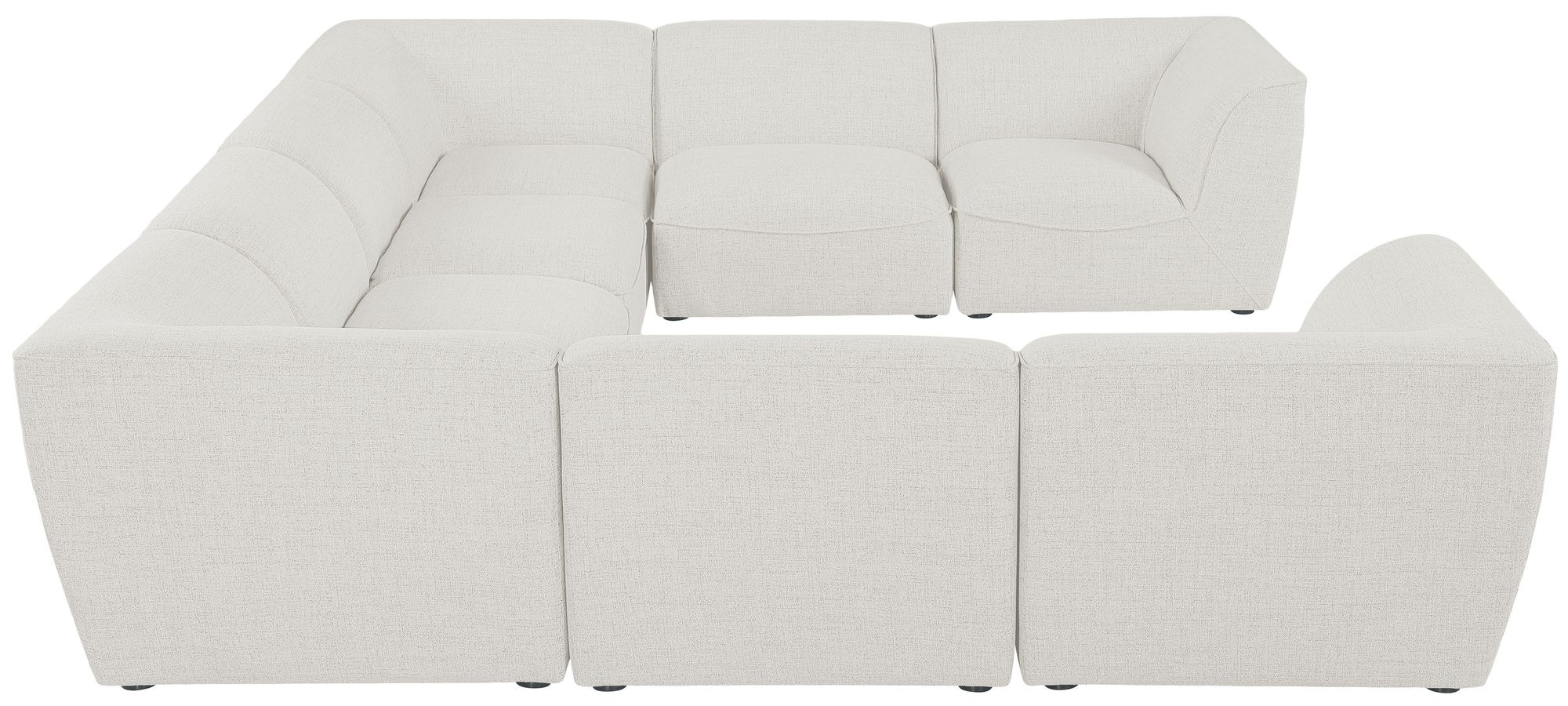 Miramar 142" 8-Piece Linen Fabric Modular Sectional Sofa