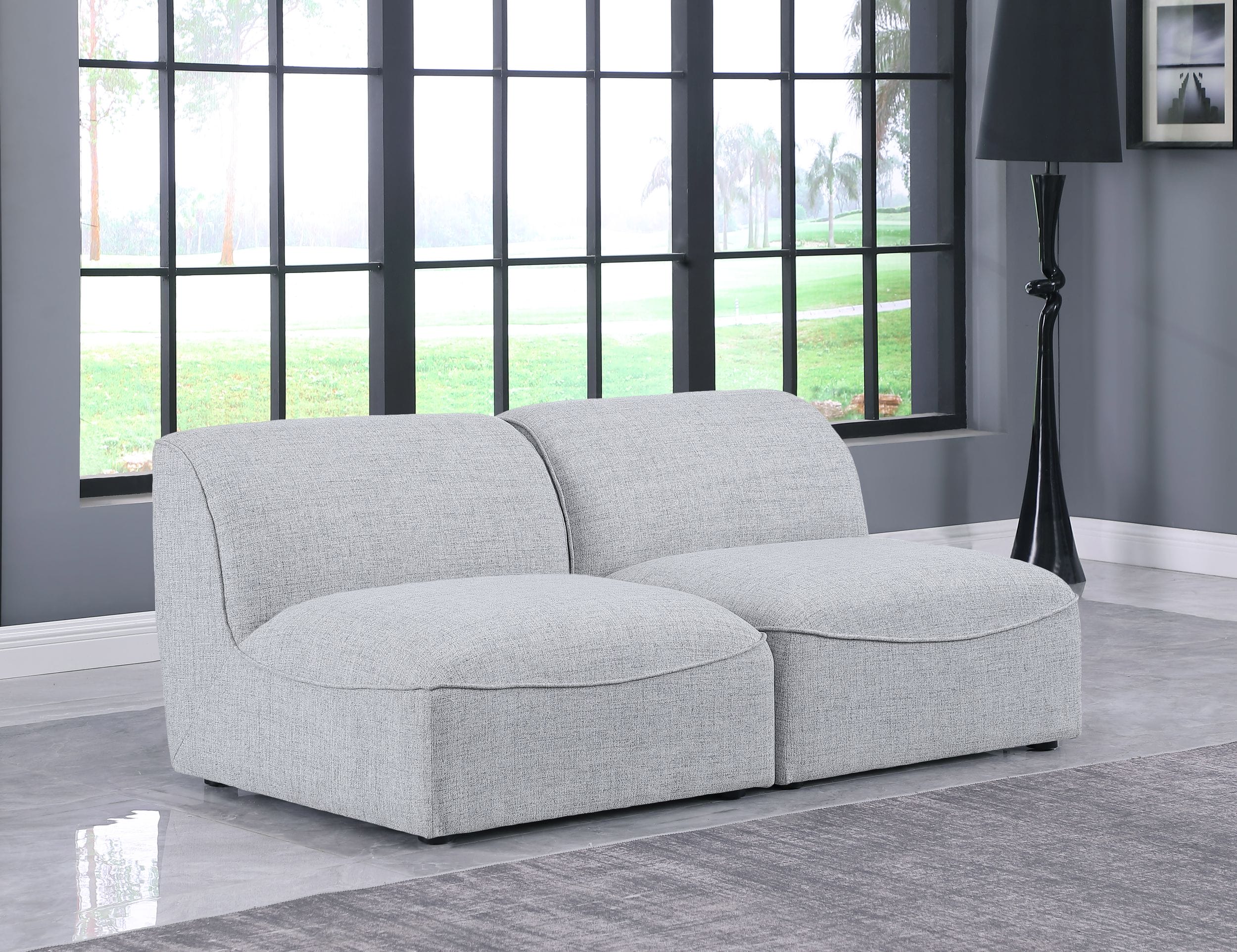 Miramar 66" Linen Modular Sofa