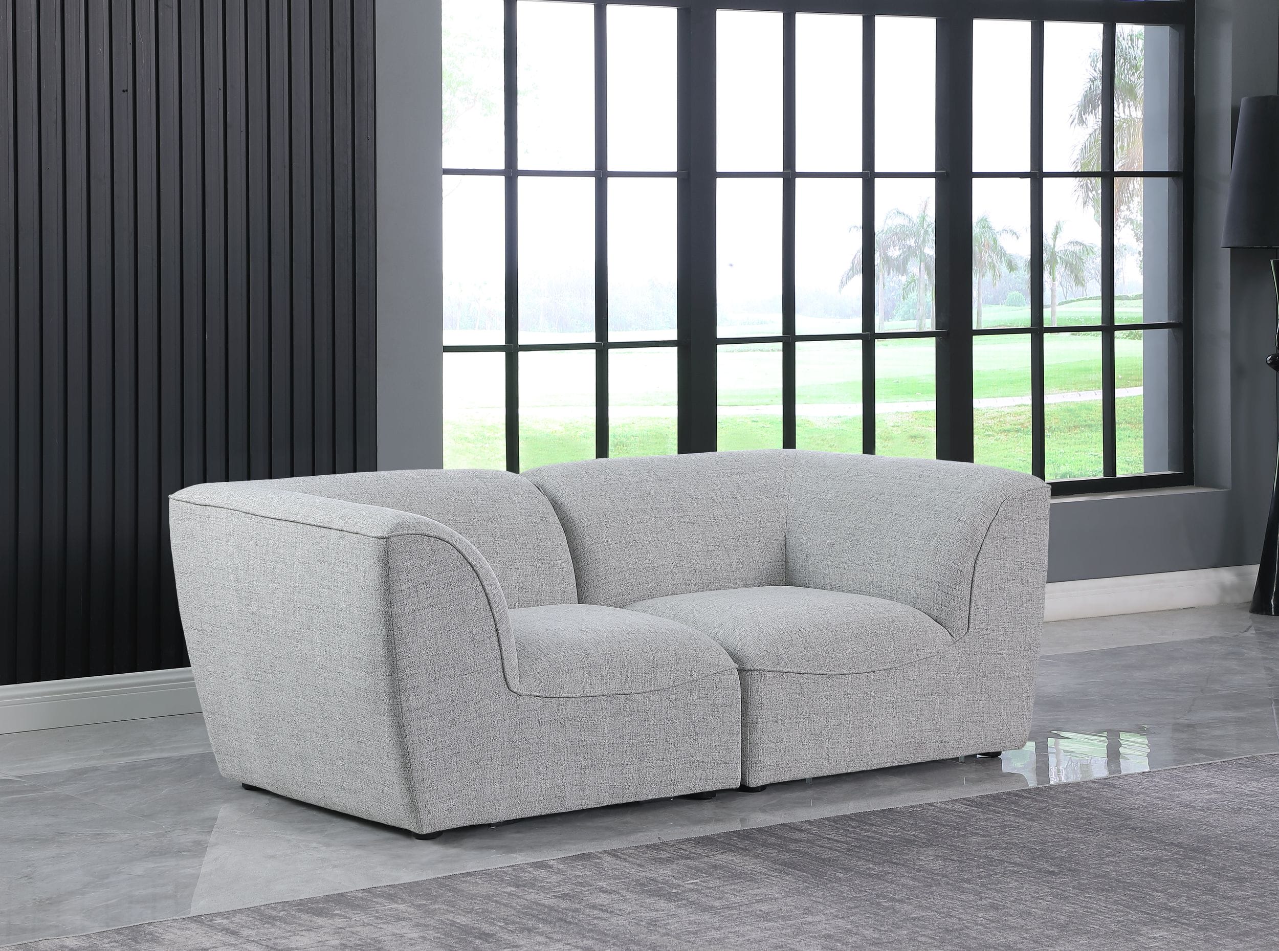 Miramar 76" Linen Modular Sofa