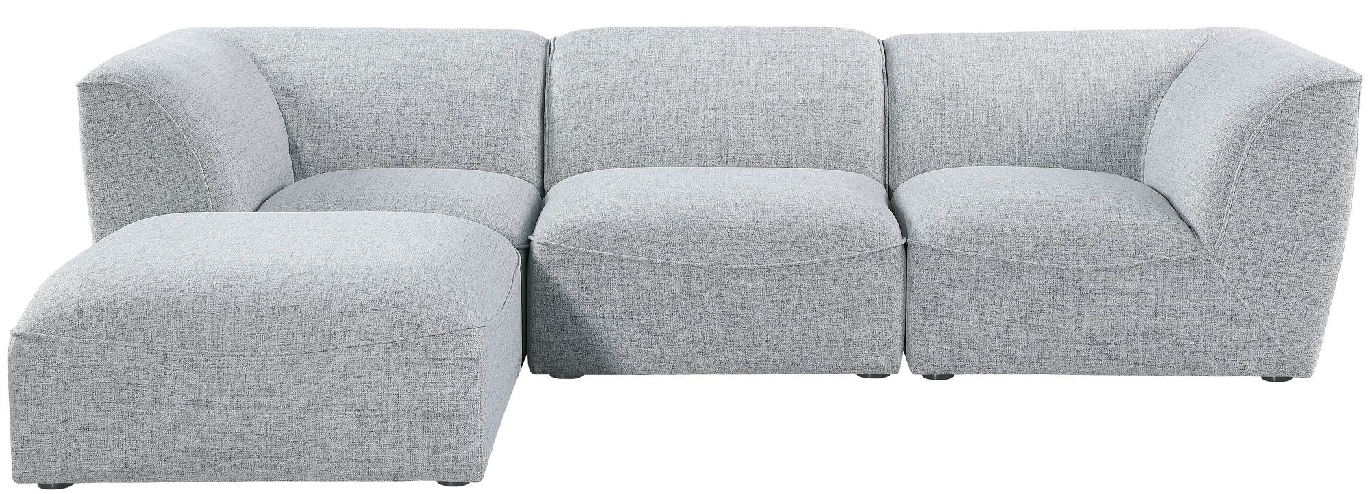 Miramar 109" 4-Piece Linen Fabric Modular Sectional Sofa