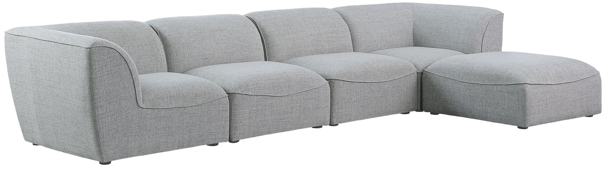 Miramar 142" 5-Piece Linen Fabric Modular Sectional Sofa