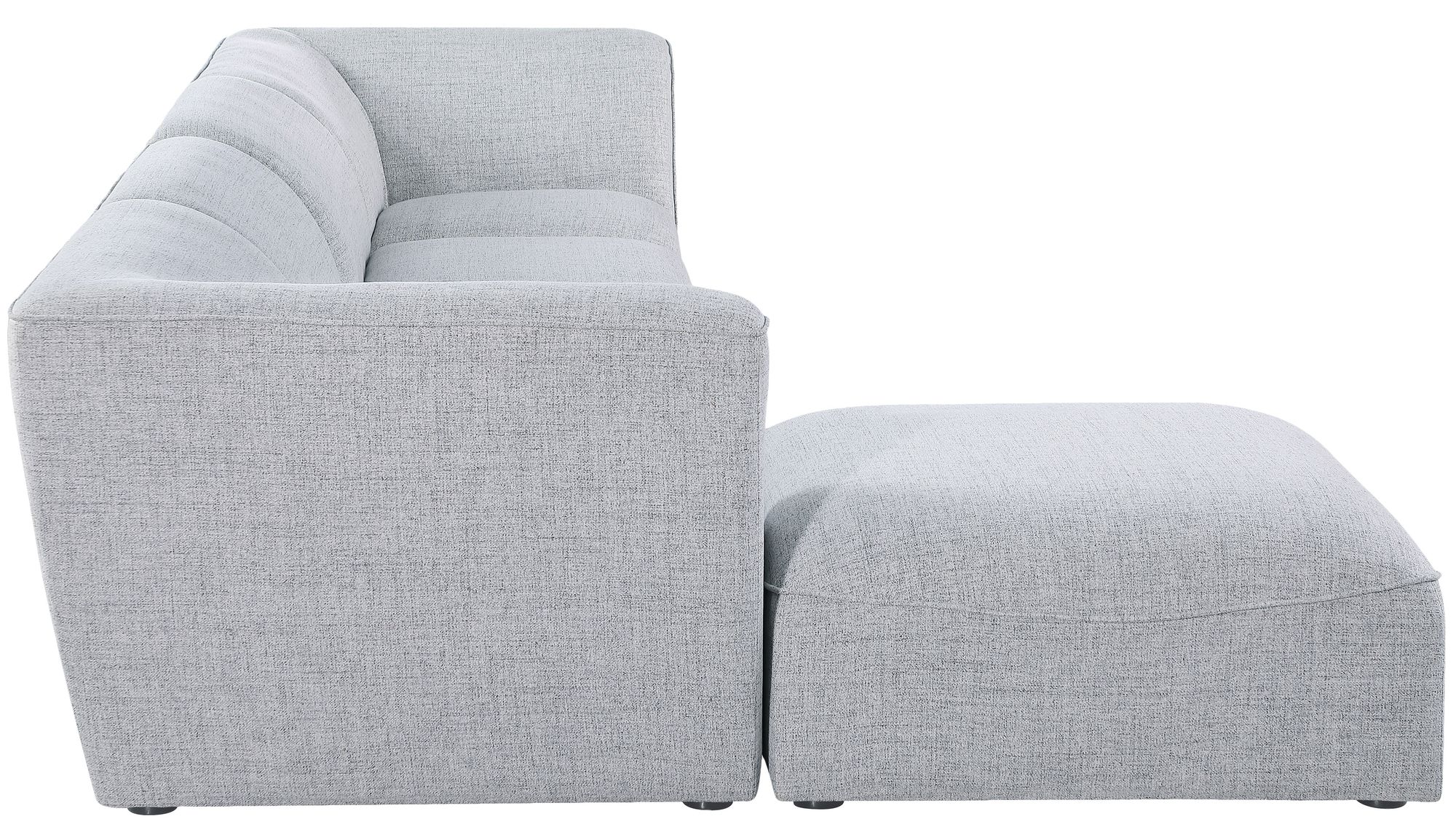 Miramar 142" 5-Piece Linen Fabric Modular Sectional Sofa
