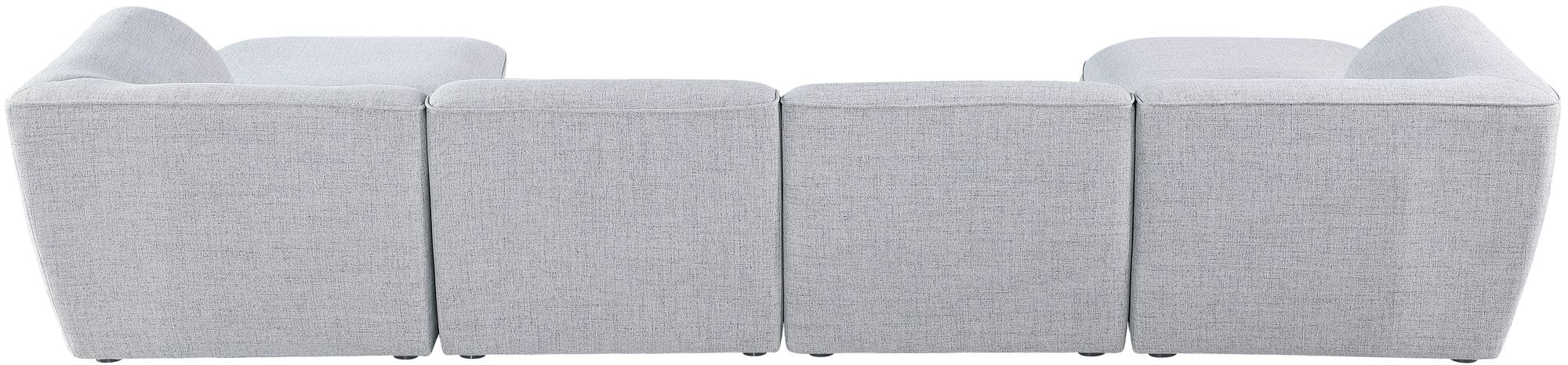 Miramar 142" 6-Piece Linen Fabric Modular U-Shape Sectional Sofa