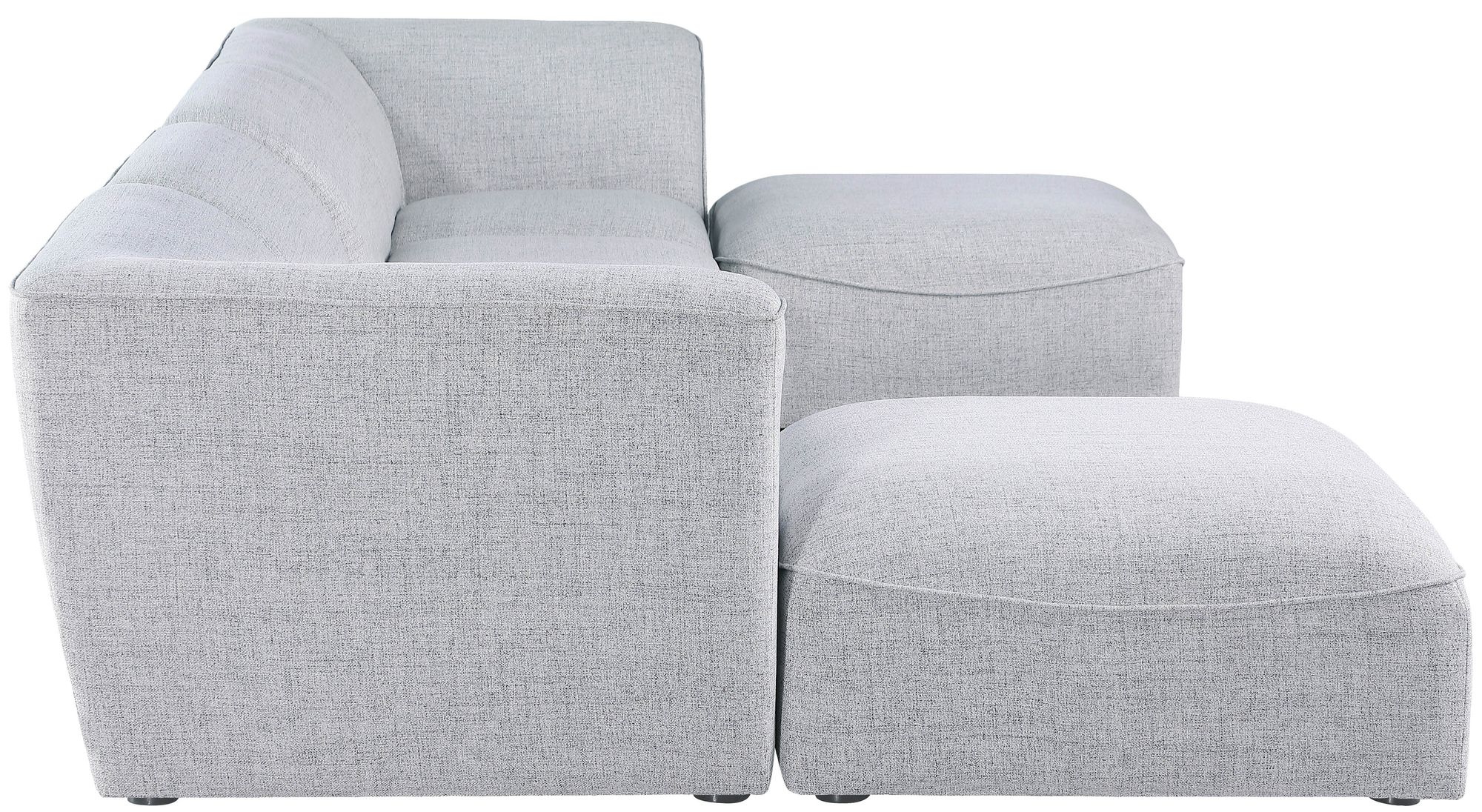 Miramar 142" 6-Piece Linen Modular U-Shape Sectional