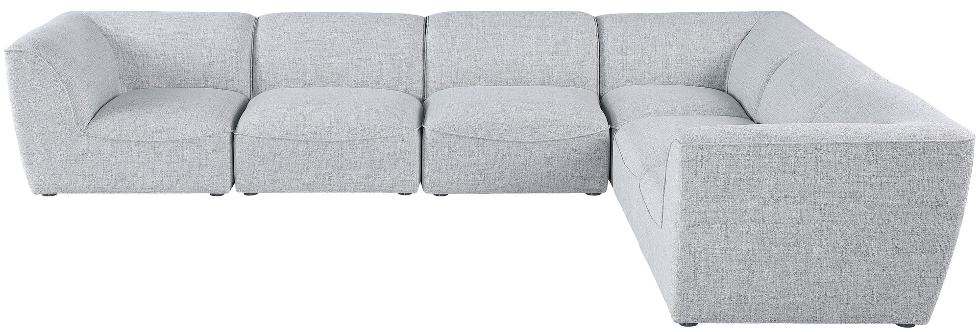 Miramar 142" 6-Piece Linen Fabric Modular Sectional Sofa