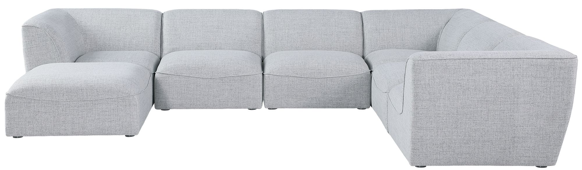 Miramar 142" 7-Piece Linen Fabric Modular Sectional Sofa