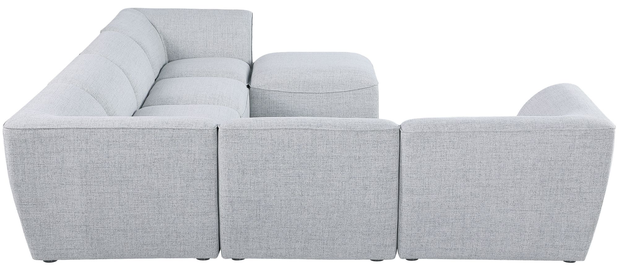 Miramar 142" 7-Piece Linen Modular Sectional