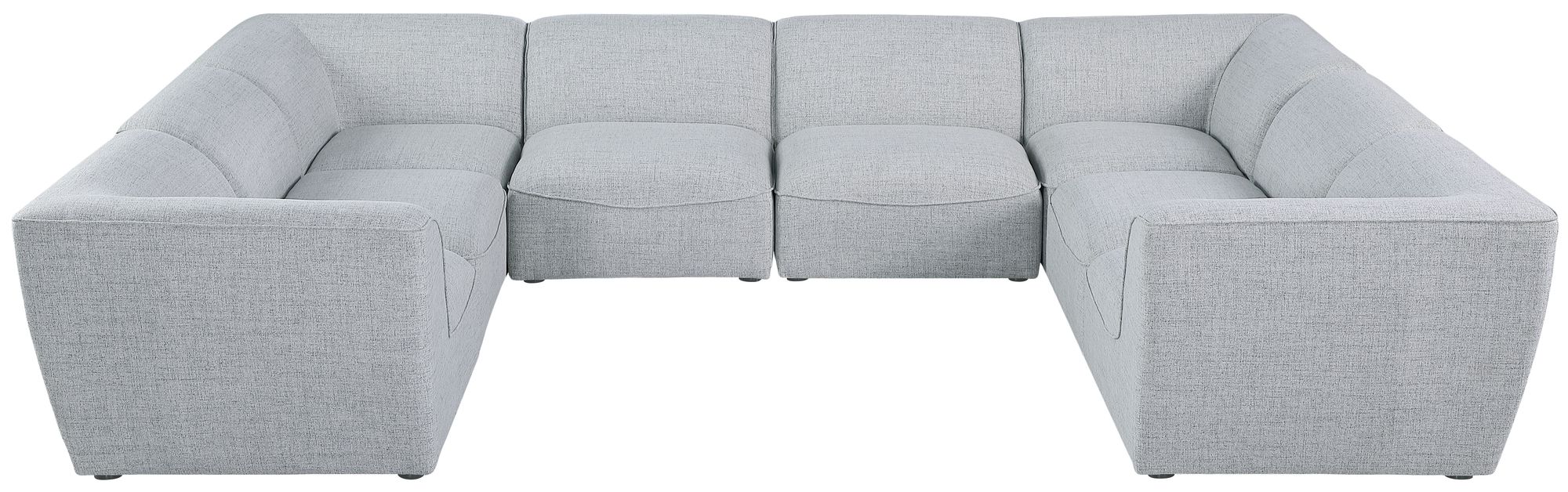 Miramar 142" 8-Piece Linen Modular Sectional