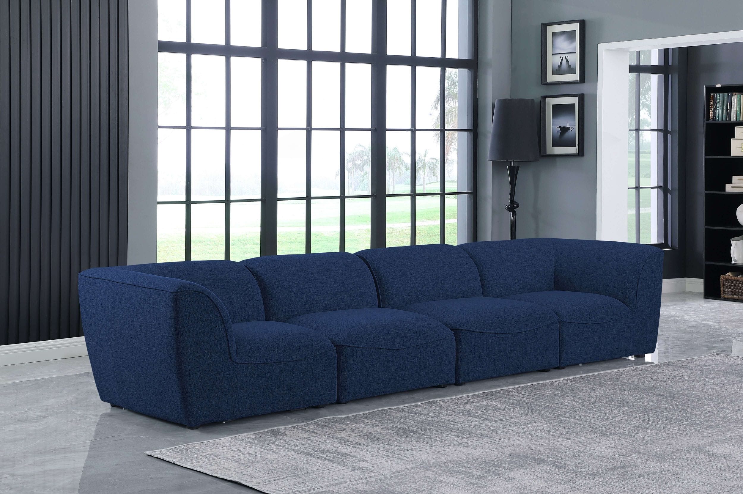Miramar 142" Linen Modular Sofa