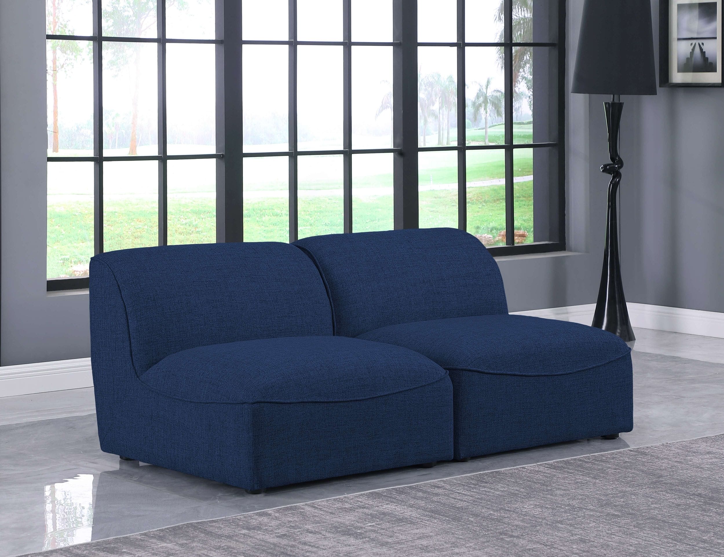 Miramar 66" Linen Modular Sofa