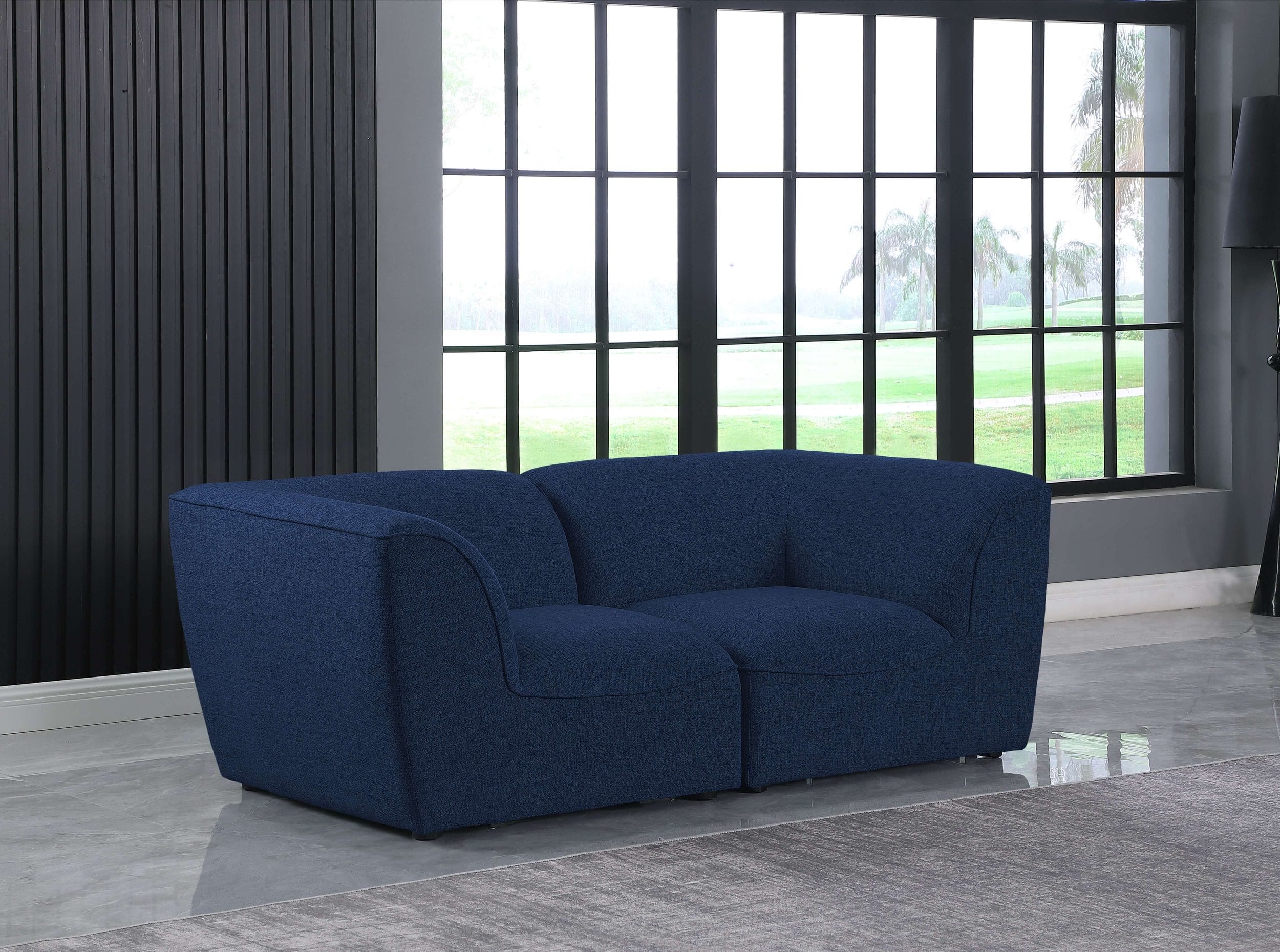 Miramar 76" Linen Modular Sofa