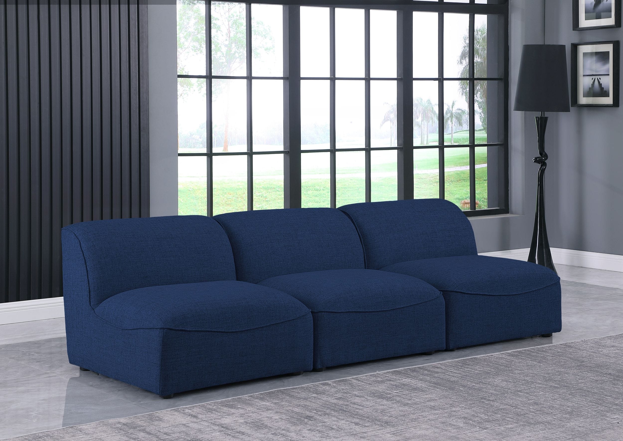 Miramar 99" Linen Modular Sofa