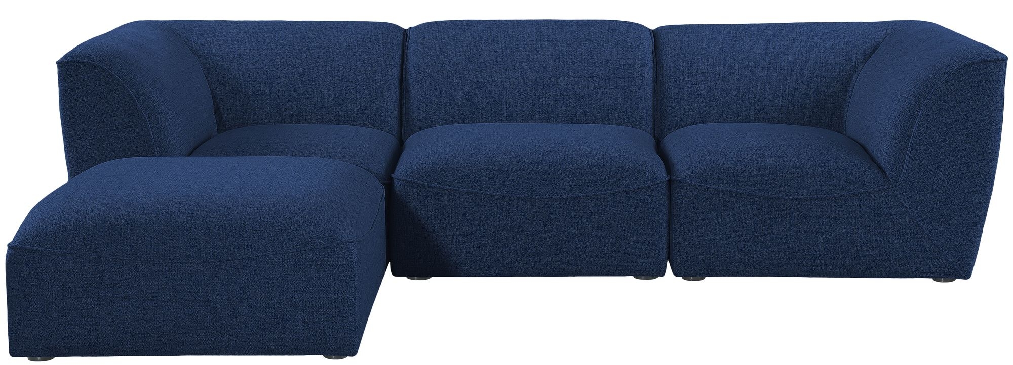 Miramar 109" 4-Piece Linen Fabric Modular Sectional Sofa