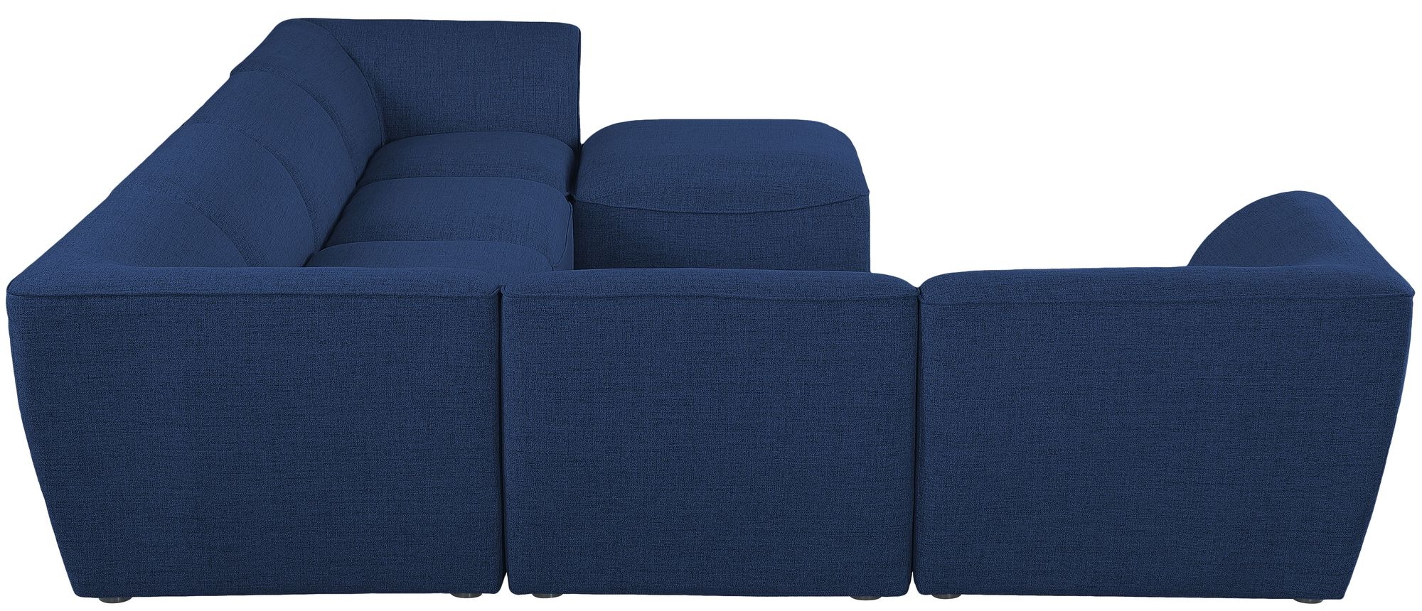 Miramar 142" 7-Piece Linen Fabric Modular Sectional Sofa