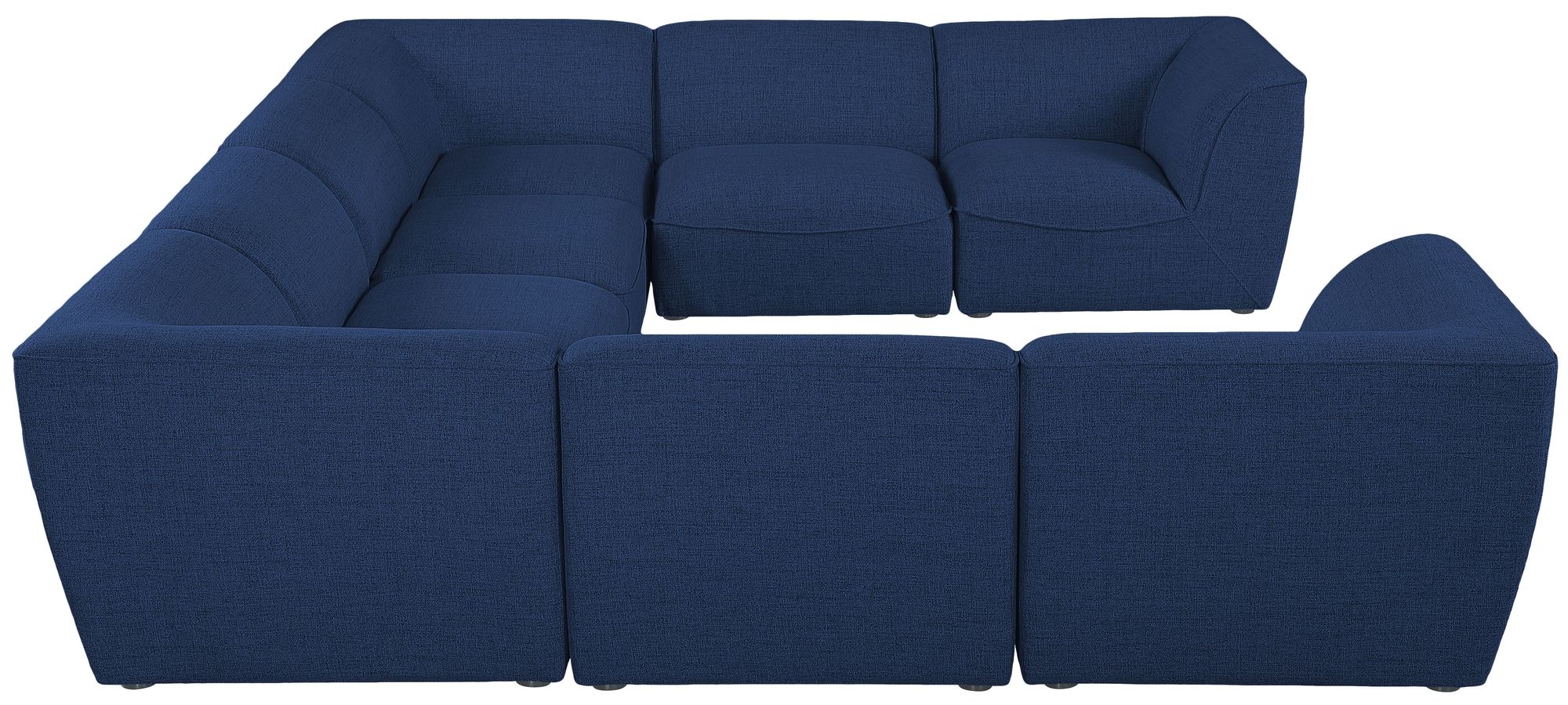 Miramar 142" 8-Piece Linen Fabric Modular Sectional Sofa