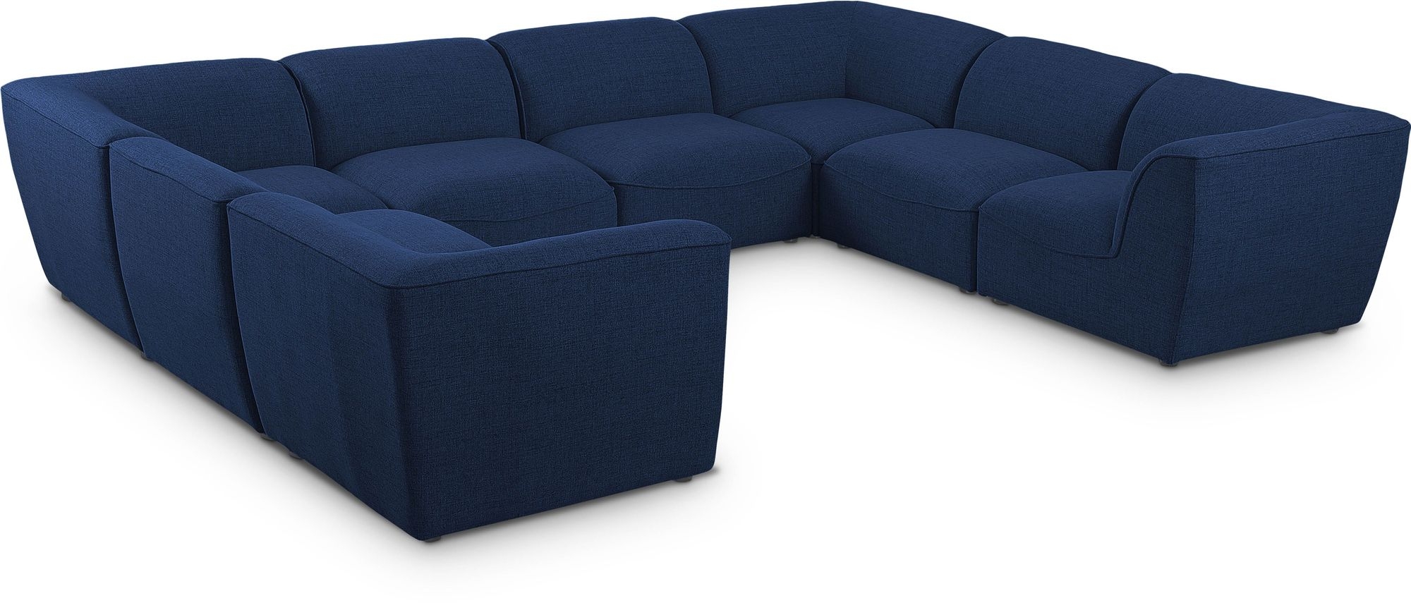 Miramar 142" 8-Piece Linen Fabric Modular Sectional Sofa